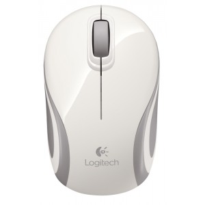 Miška Logitech M187 Wireless, bela (910-002735)