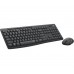Tipkovnica in miška Logitech MK295 Silent Wireless Combo, grafitna barva, SLO (920-009809)