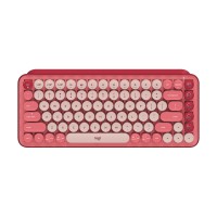 Tipkovnica Logitech POP Keys z EMOJI, mehanska, roza, SLO g. (920-010737)