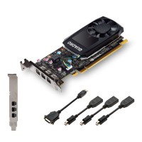 Grafična kartica Quadro P400, 2GB GDDR5, PCIe 3.0 x16, 3x mDP-DP, 1x DVI, Low Profile, PNY (VCQP400V2-PB)
