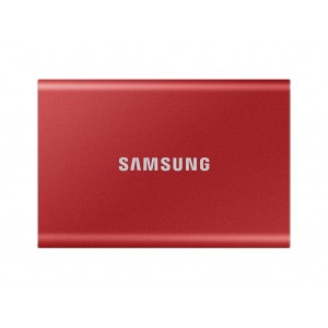 SSD 2TB Type-C USB 3.2 Gen2 V-NAND UASP, Samsung T7, rdeč (MU-PC2T0R/WW)